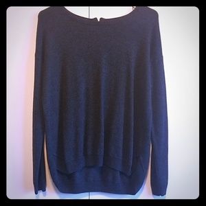 H&M Dark Grey Zip- Back Sweater